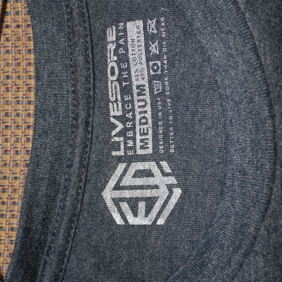 Livesore, Medium HUSTLE t-shirt, Dark Blue - Picture 6 of 6